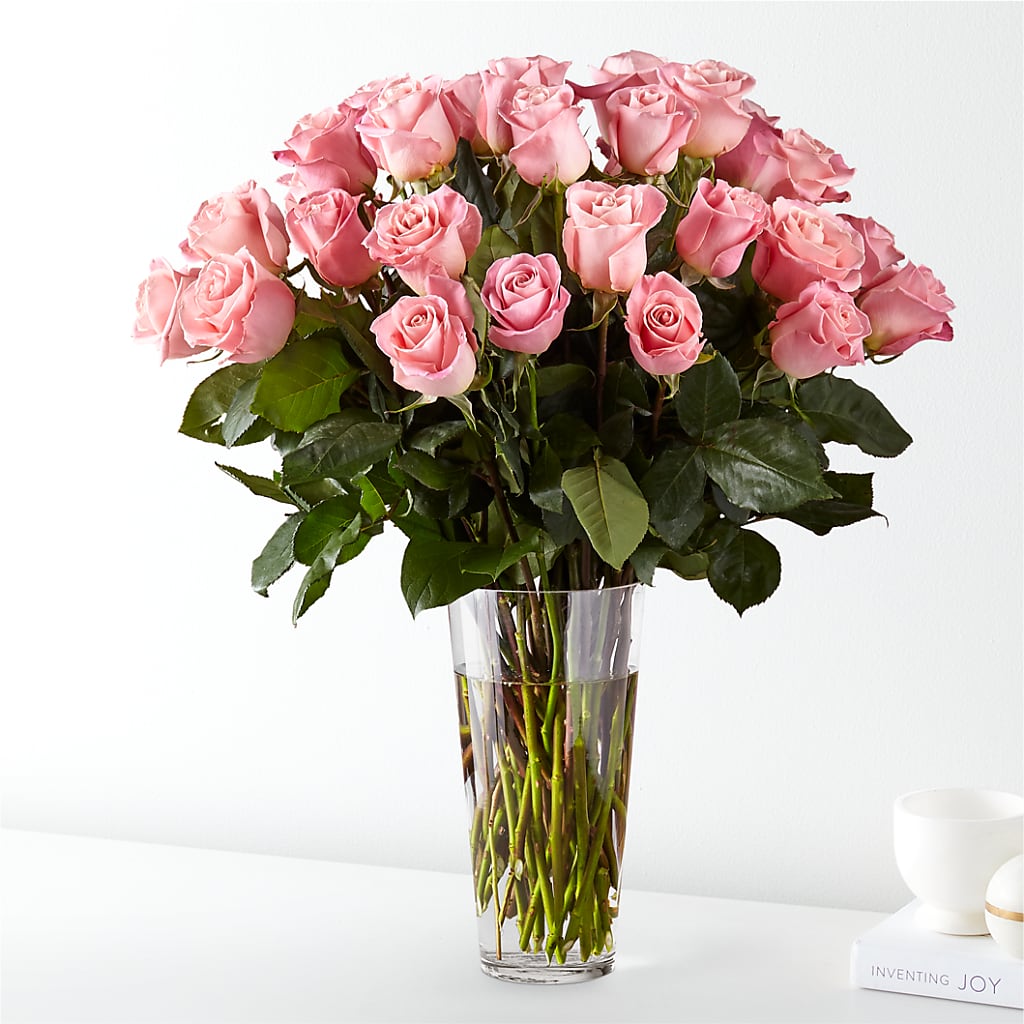 Long Stem Pink Rose Bouquet – Sayla Flowers, Los Angeles CA