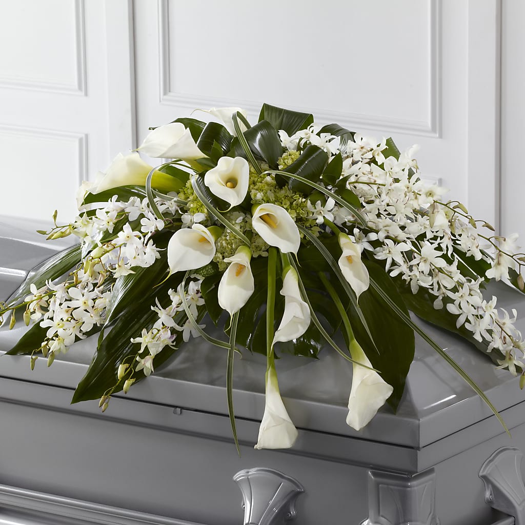 Angel Wings Casket Spray – Sayla Flowers, Los Angeles CA