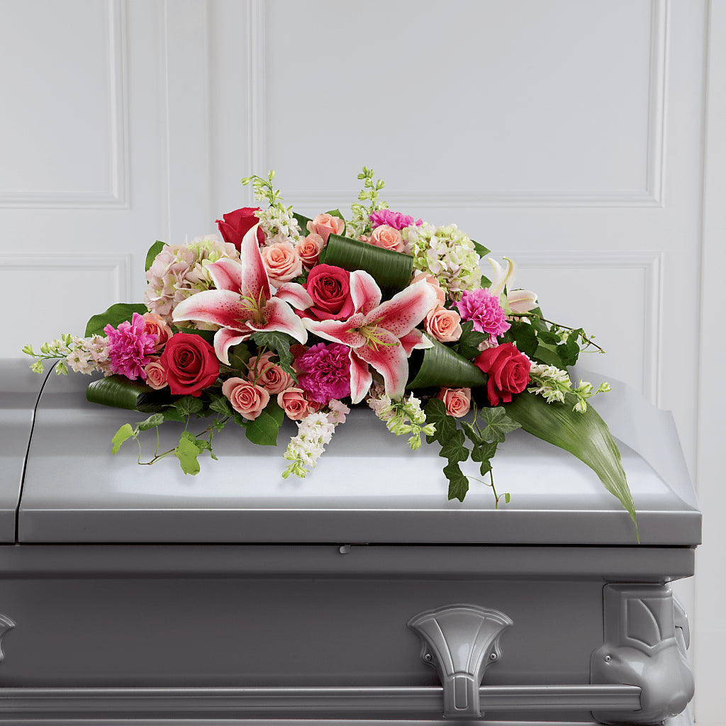 Splendid Grace Casket Spray – Sayla Flowers, Los Angeles CA