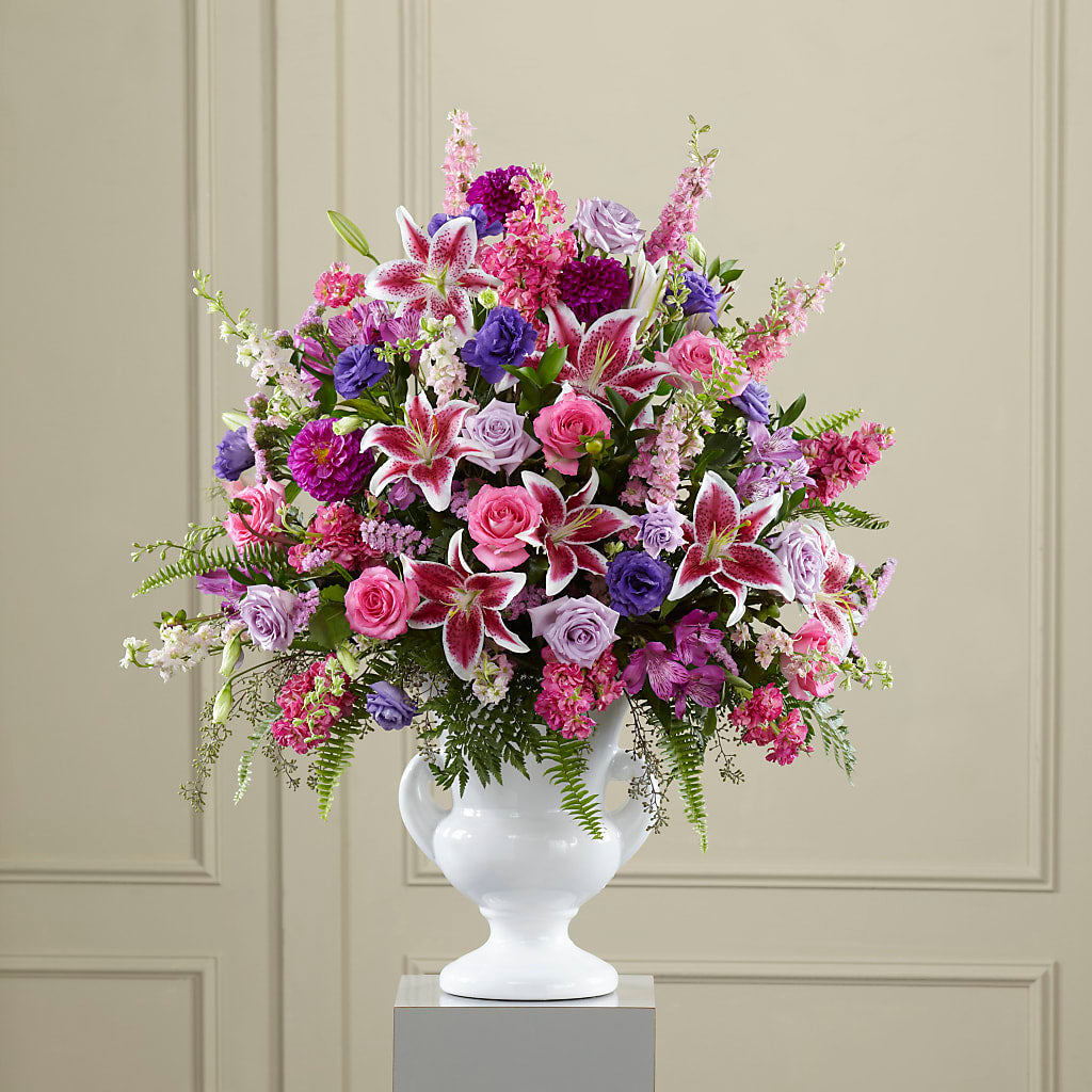 Peaceful Tribute Arrangement – Sayla Flowers, Los Angeles CA