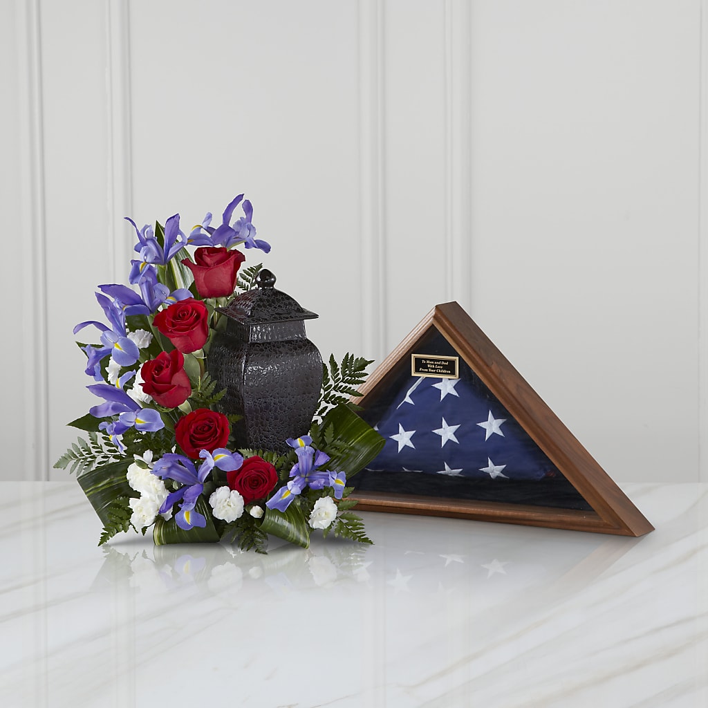 Patriotic Tribute Arrangement – Sayla Flowers, Los Angeles CA