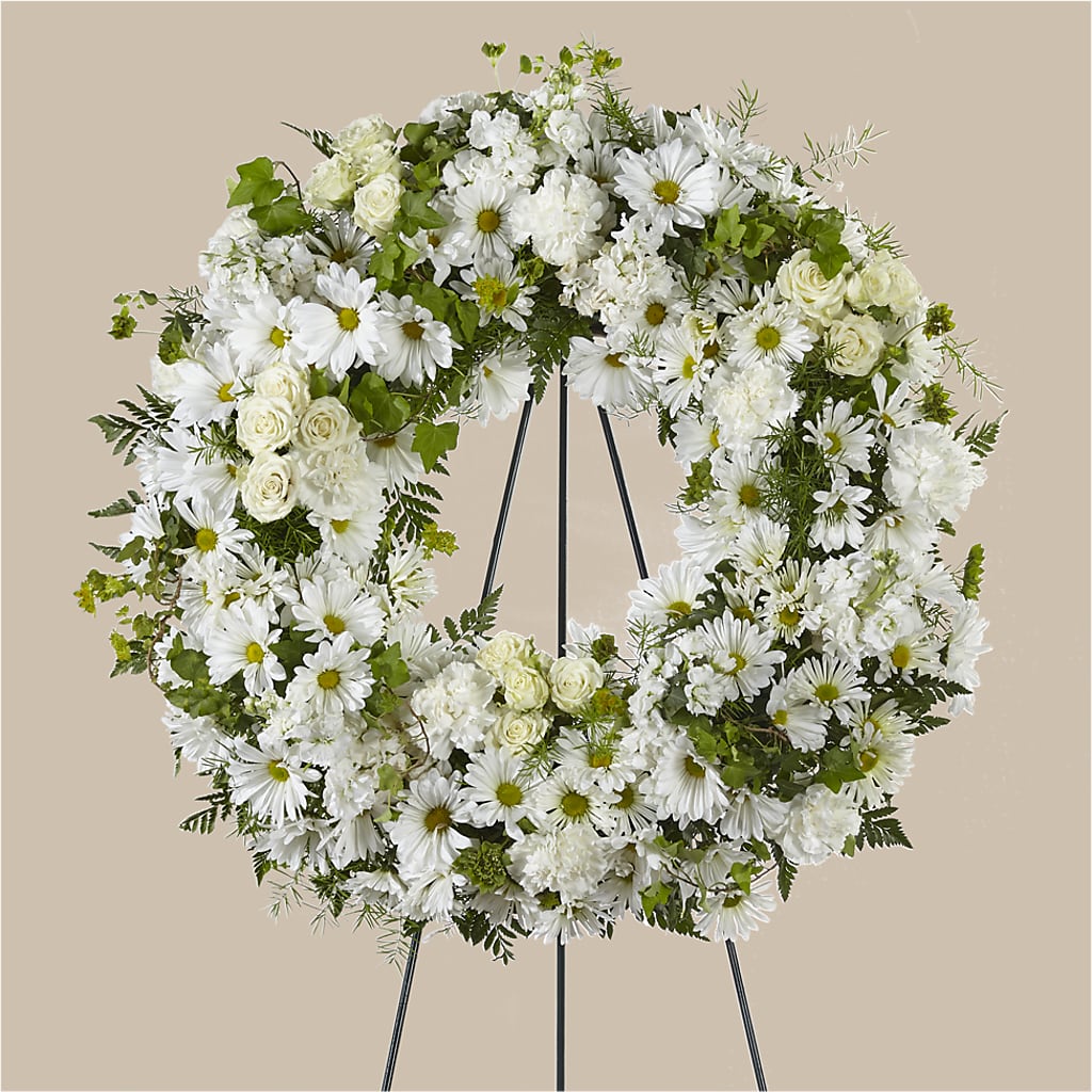 Faithful Wishes Wreath – Sayla Flowers, Los Angeles CA