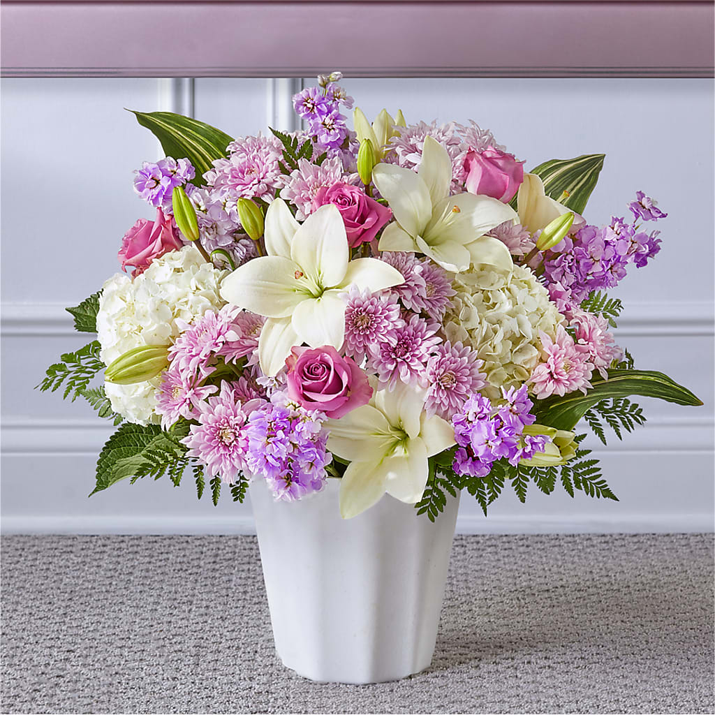 Heaven Sent Floor Basket – Sayla Flowers, Los Angeles CA