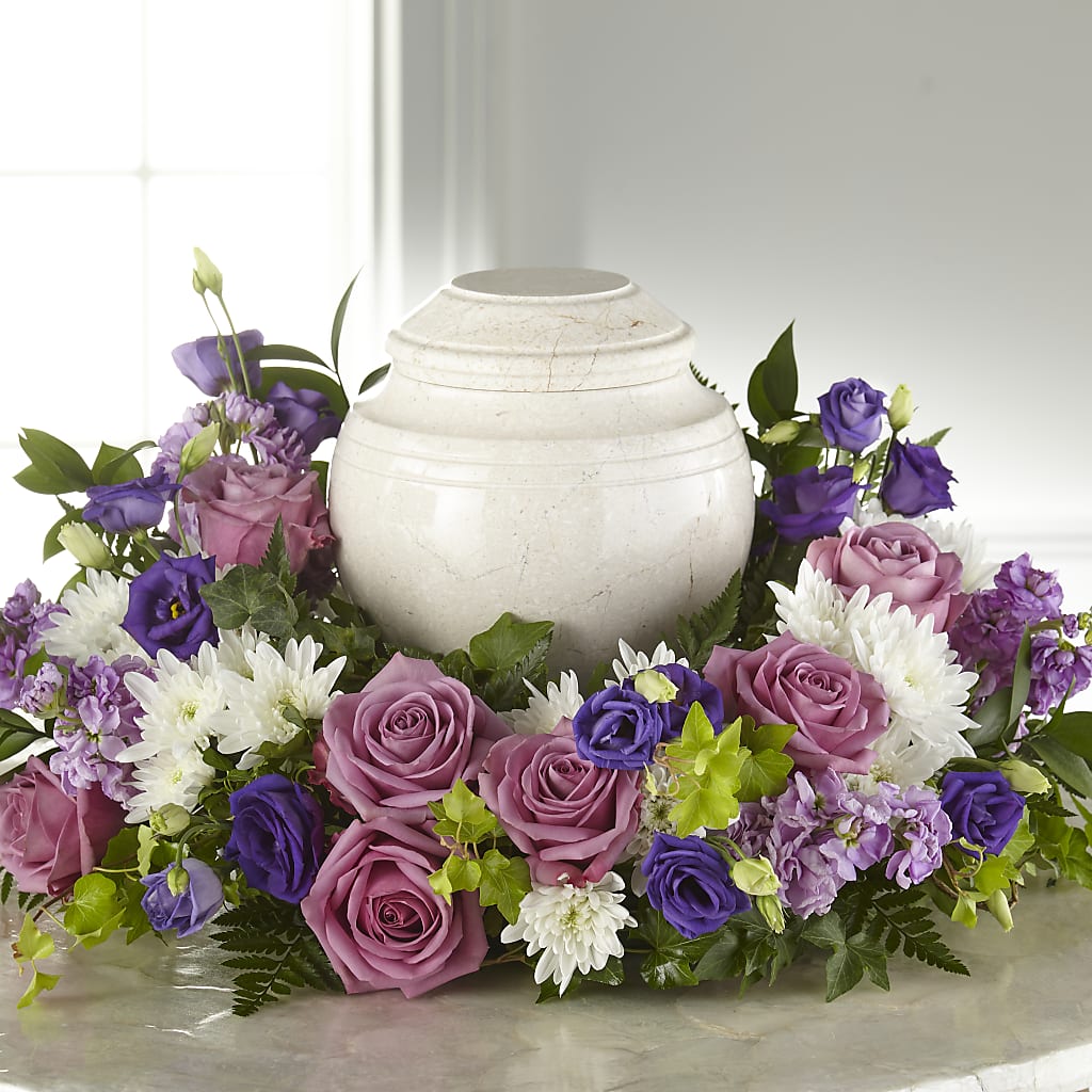 Blooming Sympathy Cremation Adornment – Sayla Flowers, Los Angeles CA
