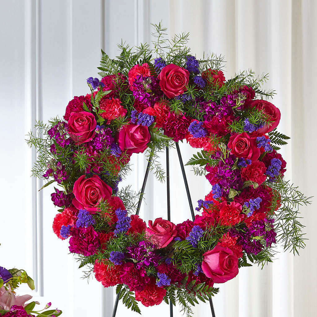 Calming Colors Wreath – Sayla Flowers, Los Angeles CA