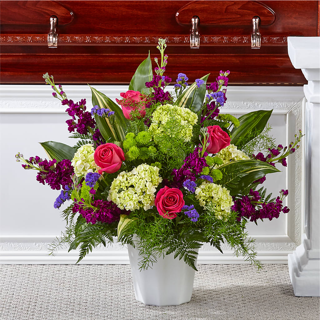 Beautiful Horizons Floor Basket – Sayla Flowers, Los Angeles CA