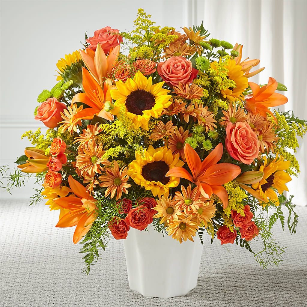 Harvest Thoughts Floor Basket – Sayla Flowers, Los Angeles CA