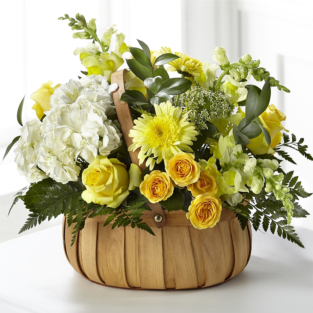 Rustic Remembrance Basket – Sayla Flowers, Los Angeles CA