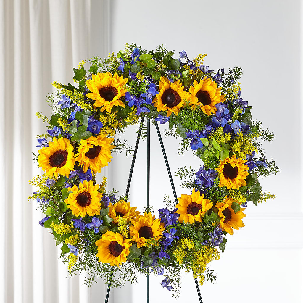 Bright Rays Wreath – Sayla Flowers, Los Angeles CA