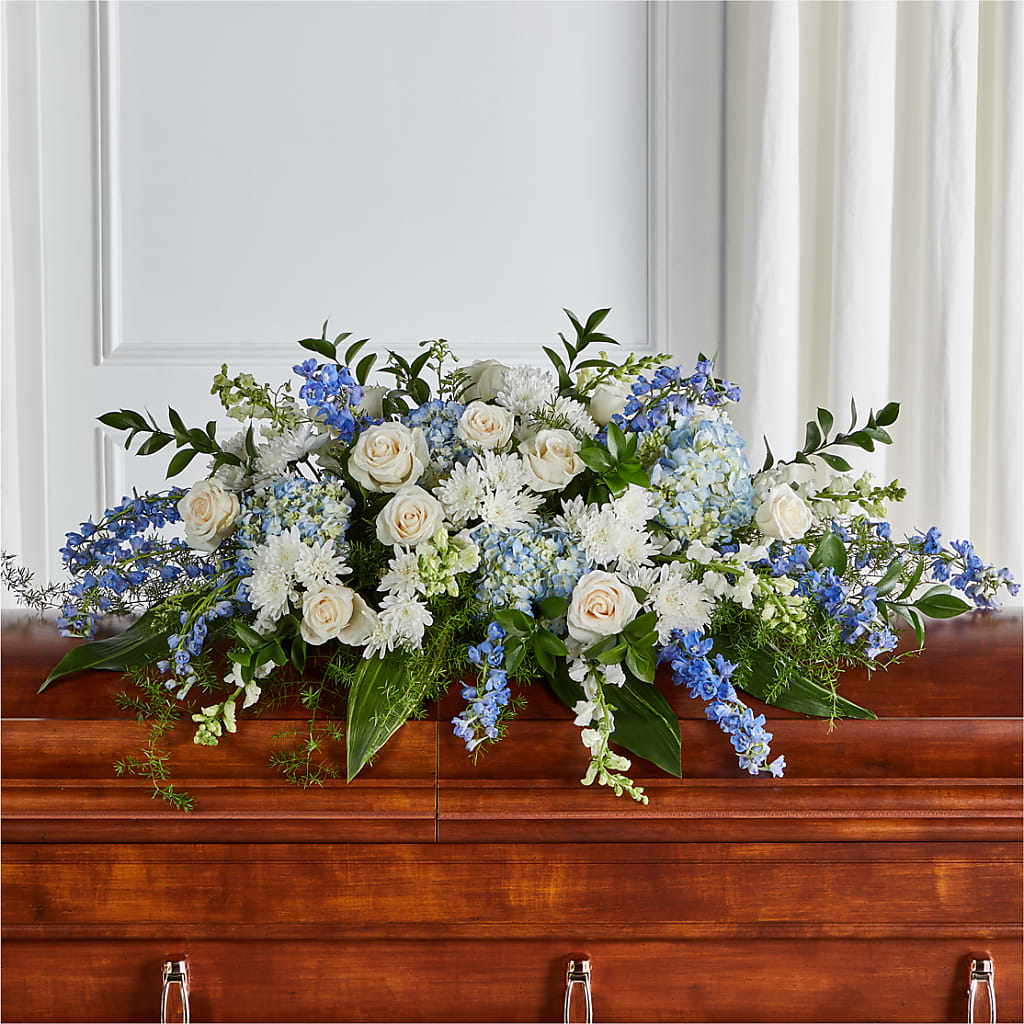 Timeless Essence Casket Spray – Sayla Flowers, Los Angeles CA
