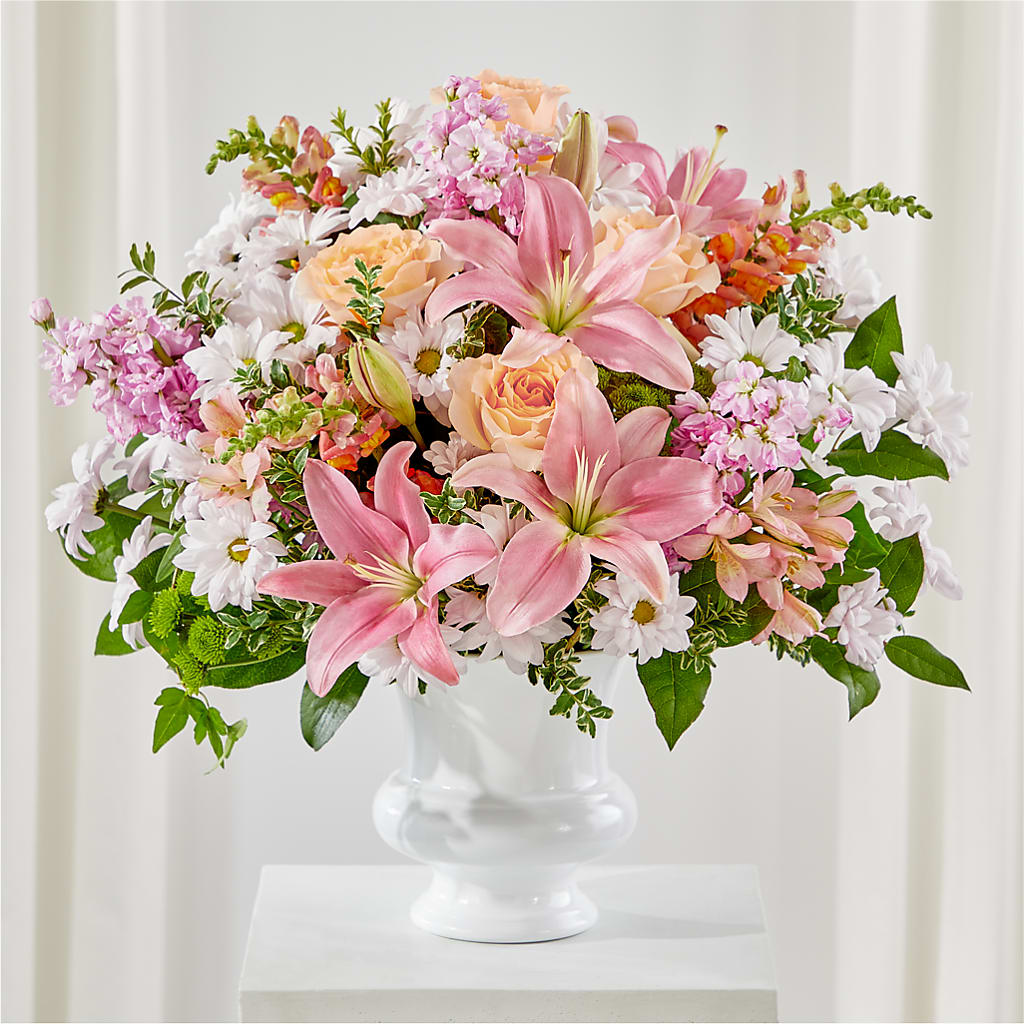 Heartfelt Gesture Urn Arrangement – Sayla Flowers, Los Angeles CA