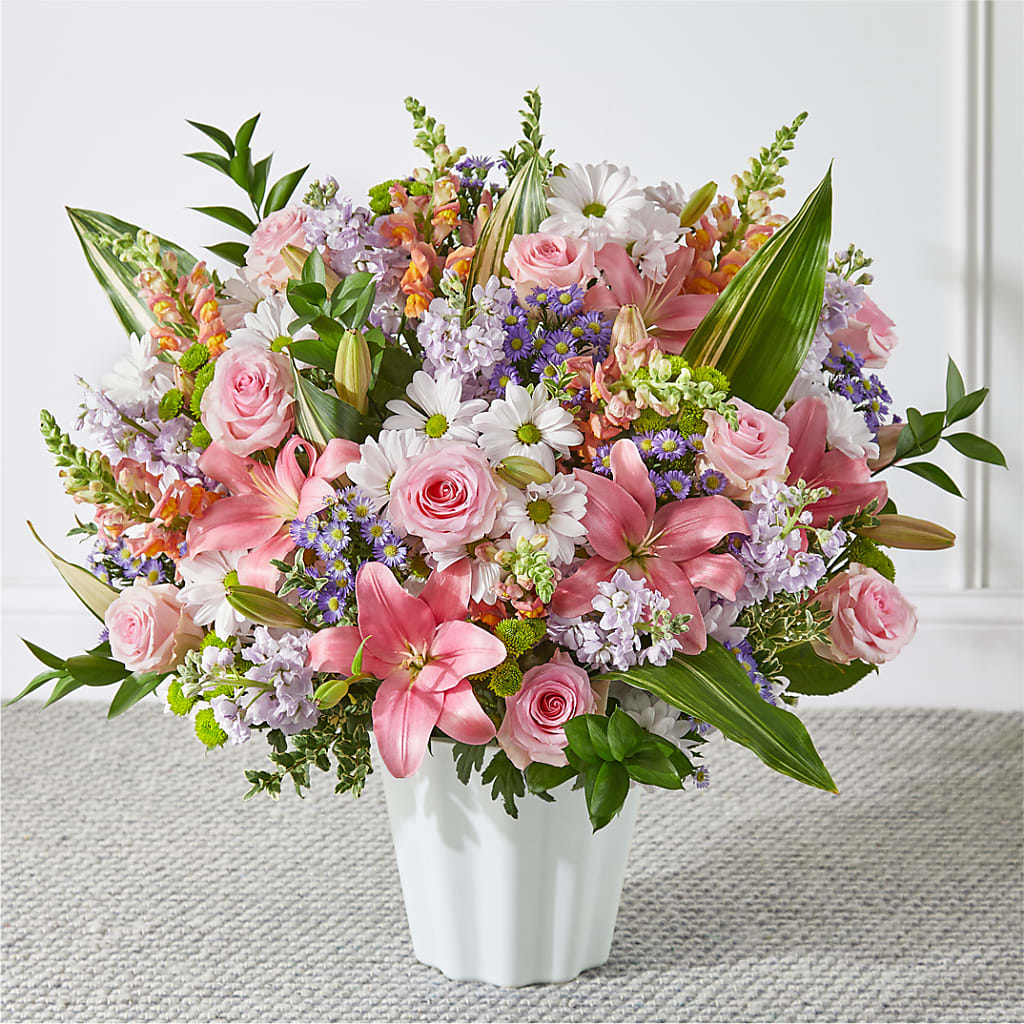 Abundant Compassion Floor Basket – Sayla Flowers, Los Angeles CA