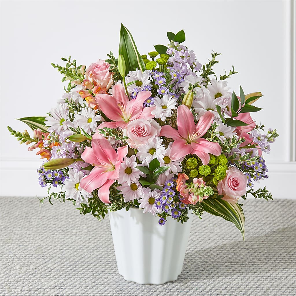 Abundant Compassion Floor Basket – Sayla Flowers, Los Angeles CA