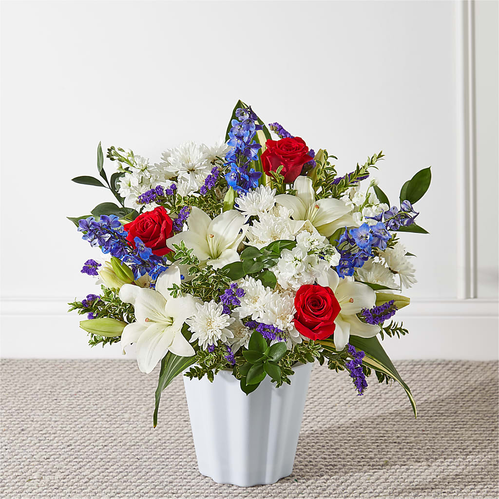 Consoled Floor Basket – Sayla Flowers, Los Angeles CA