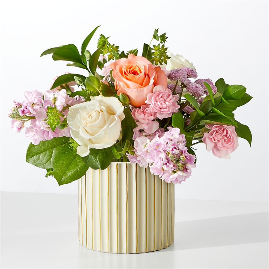 French Market Bouquet with Ivory Vase – Sayla Flowers, Los Angeles CA