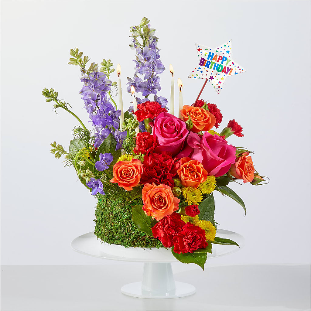 Best Year Yet Floral Cake – Sayla Flowers, Los Angeles CA