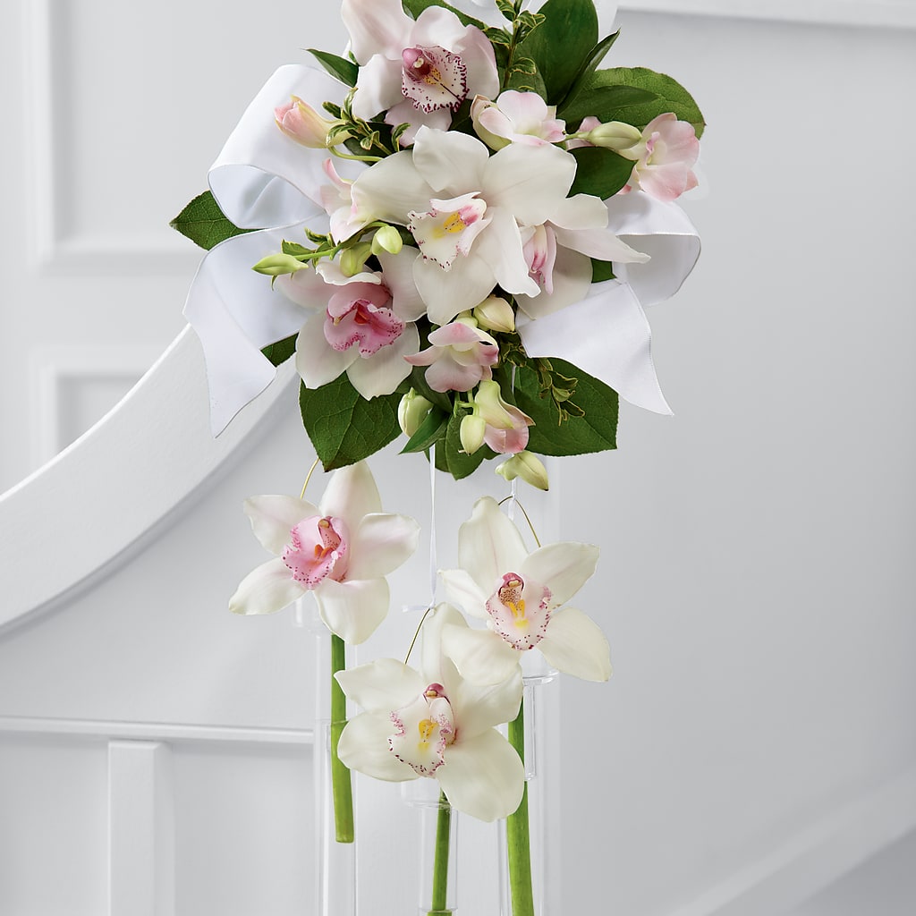 Perfect Entrance Pew Arrangement – Sayla Flowers, Los Angeles CA