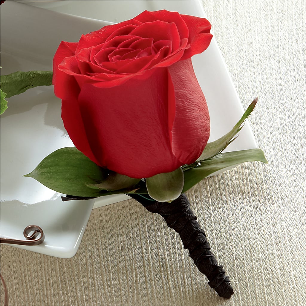 Red Rose Boutonniere – Sayla Flowers, Los Angeles CA
