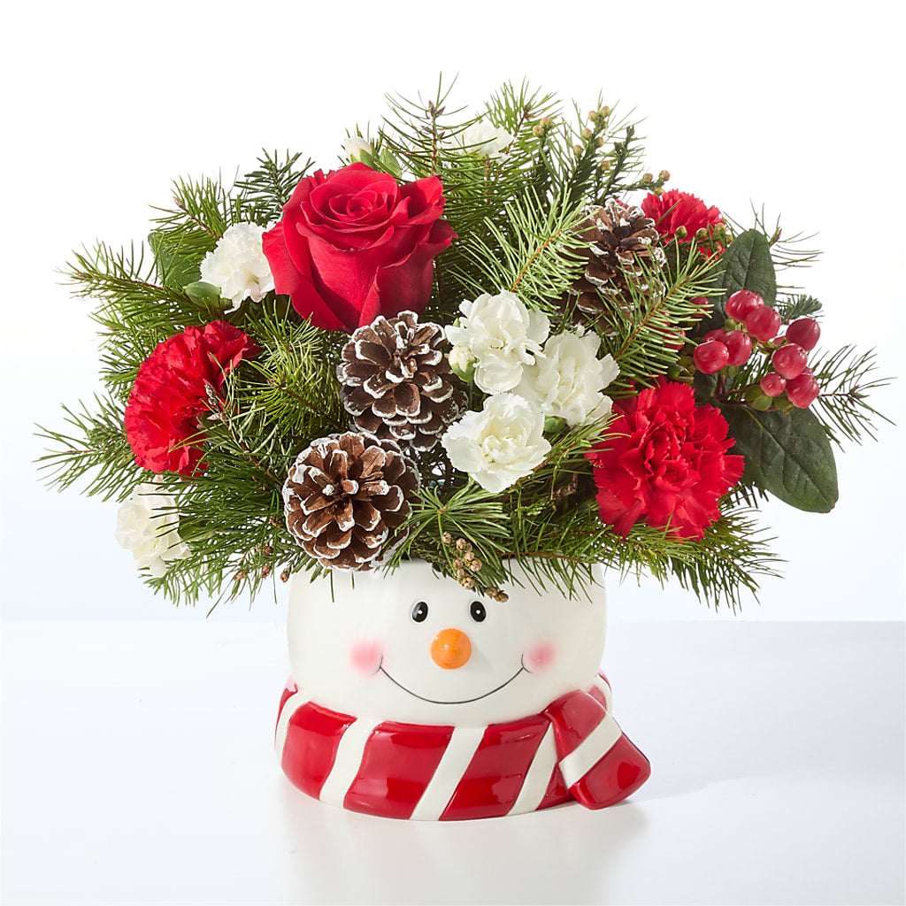 Jolly Snowman Bouquet –  Sayla Flowers, Los Angeles CA