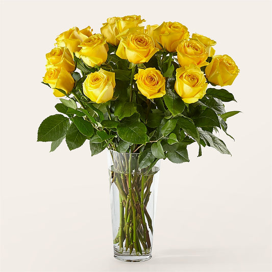 Long Stem Yellow Rose Bouquet –  Sayla Flowers, Los Angeles CA