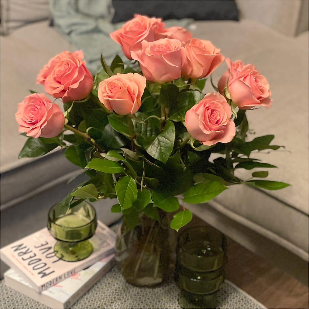 Long Stem Pink Rose Bouquet –  Sayla Flowers, Los Angeles CA