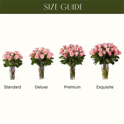 Long Stem Pink Rose Bouquet –  Sayla Flowers, Los Angeles CA