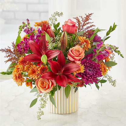 Burgundy Landscape Bouquet –  Sayla Flowers, Los Angeles CA