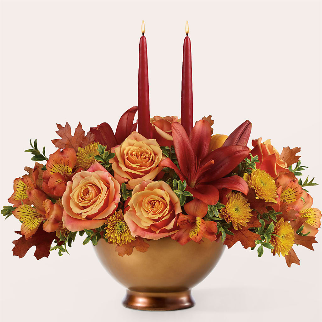 Harvest Table Centerpiece –  Sayla Flowers, Los Angeles CA