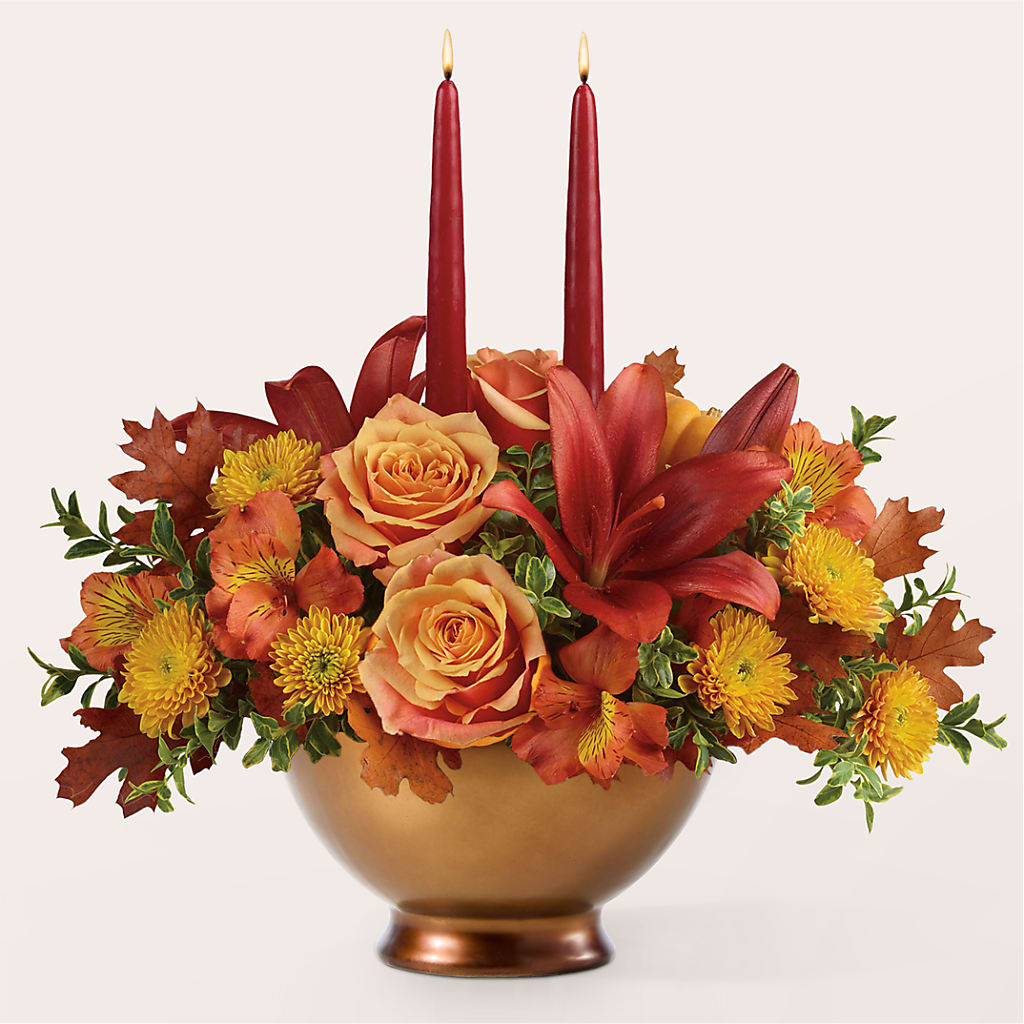 Harvest Table Centerpiece –  Sayla Flowers, Los Angeles CA