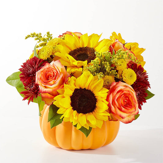 Golden Gourd Pumpkin Bouquet –  Sayla Flowers, Los Angeles CA