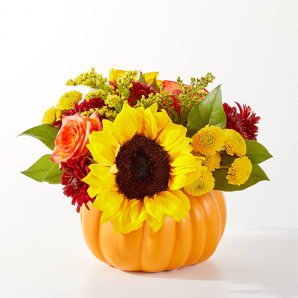 Golden Gourd Pumpkin Bouquet –  Sayla Flowers, Los Angeles CA