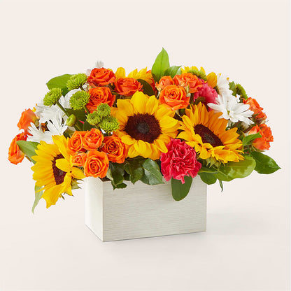 Sun-drenched Blooms Box Bouquet –  Sayla Flowers, Los Angeles CA
