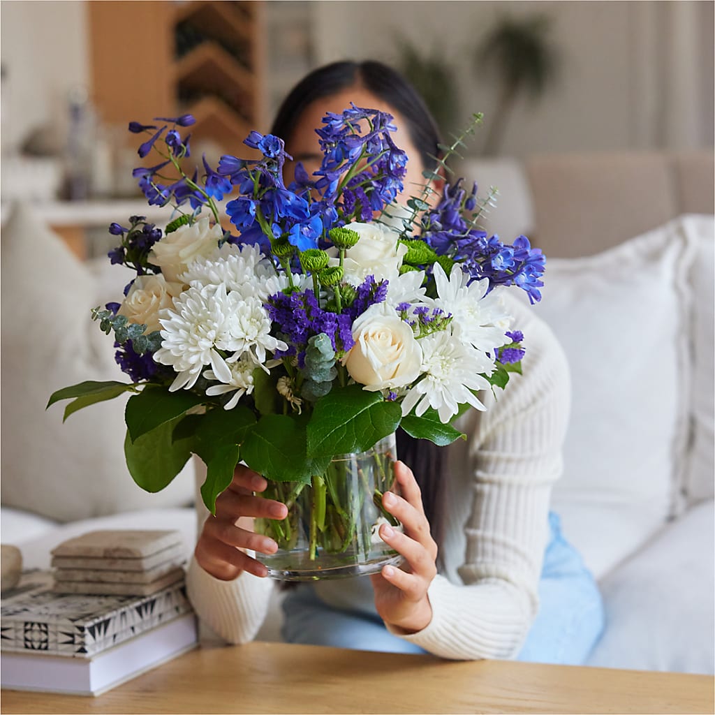 Cerulean Waves Bouquet –  Sayla Flowers, Los Angeles CA