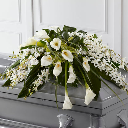 Angel Wings Casket Spray –  Sayla Flowers, Los Angeles CA