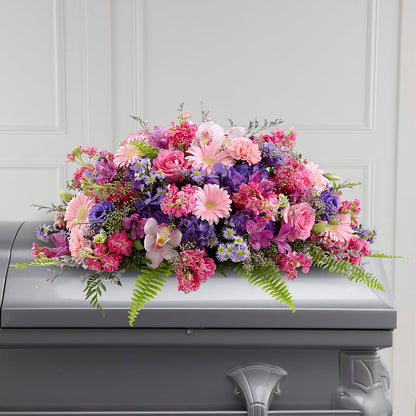 Glorious Garden Casket Spray –  Sayla Flowers, Los Angeles CA