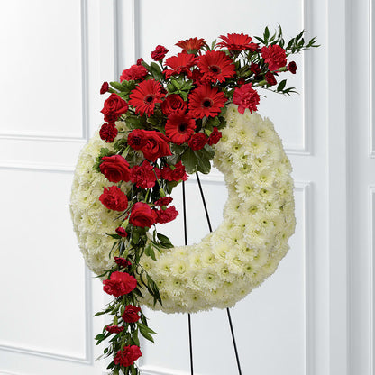 Graceful Tribute Wreath –  Sayla Flowers, Los Angeles CA