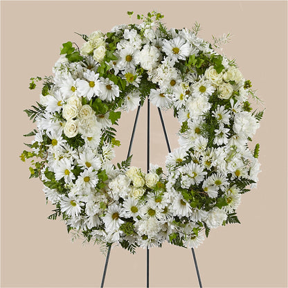 Faithful Wishes Wreath –  Sayla Flowers, Los Angeles CA