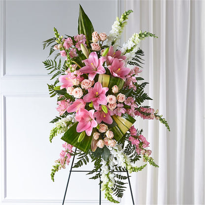 Elegant Embrace Standing Spray –  Sayla Flowers, Los Angeles CA