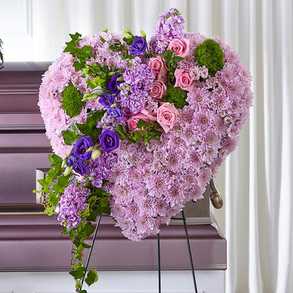 Treasured Love Standing Heart –  Sayla Flowers, Los Angeles CA