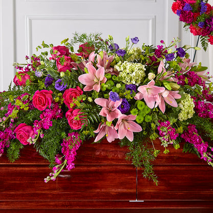 Radiant Tribute Casket Spray –  Sayla Flowers, Los Angeles CA