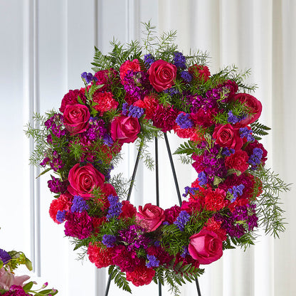 Calming Colors Wreath –  Sayla Flowers, Los Angeles CA