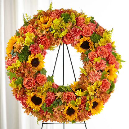 Autumnal Memories Wreath (Standard) –  Sayla Flowers, Los Angeles CA