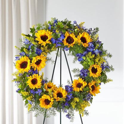 Bright Rays Wreath –  Sayla Flowers, Los Angeles CA