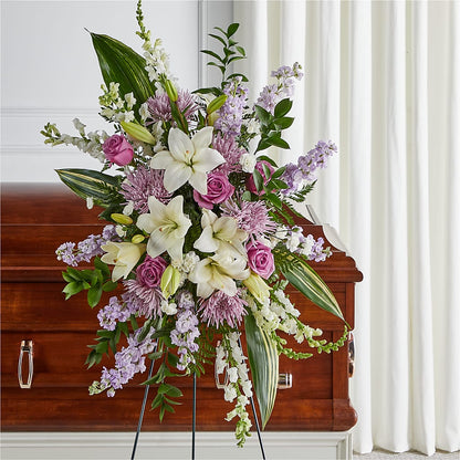 Grateful Hearts Standing Spray –  Sayla Flowers, Los Angeles CA