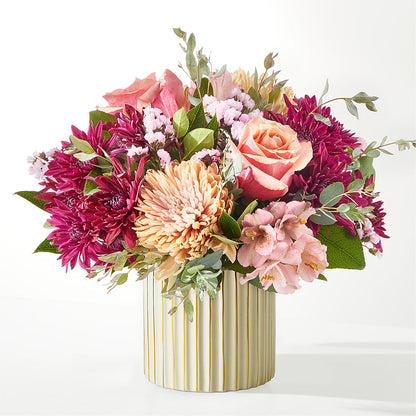 Berry Cobbler Bouquet with Ivory Vase –  Sayla Flowers, Los Angeles CA