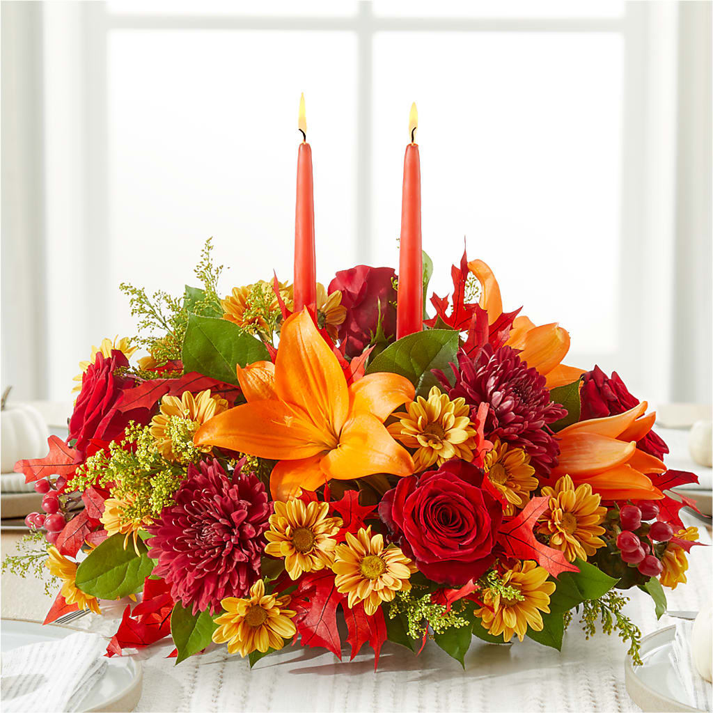 Autumn's Embrace Centerpiece –  Sayla Flowers, Los Angeles CA