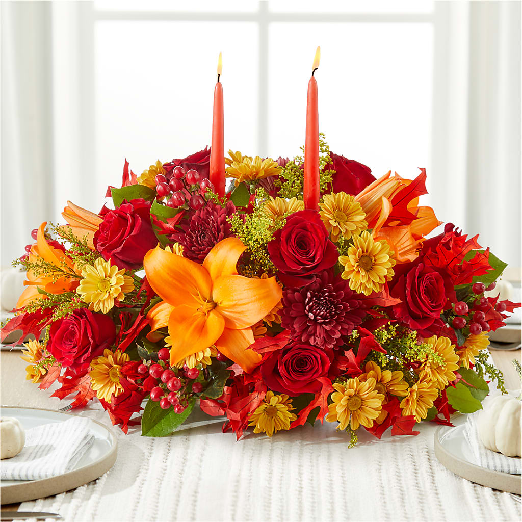 Autumn's Embrace Centerpiece –  Sayla Flowers, Los Angeles CA