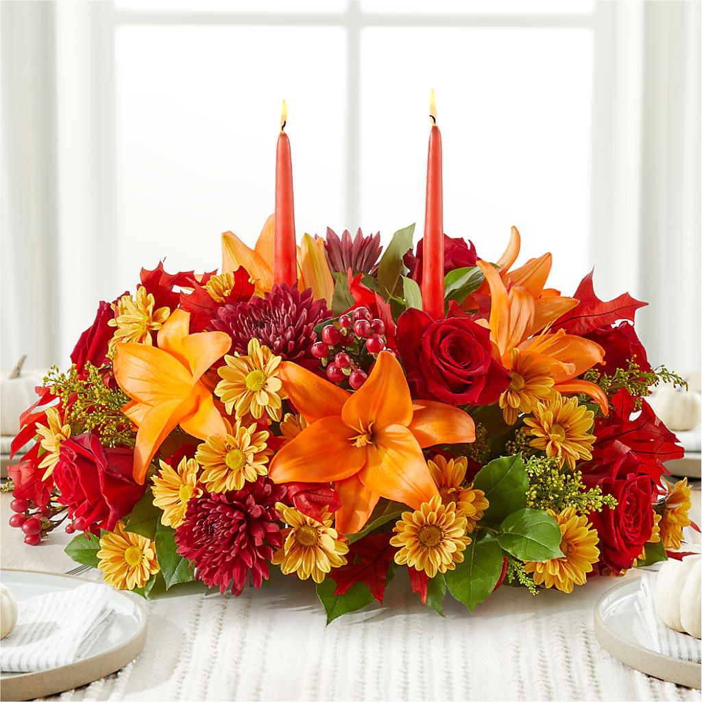 Autumn's Embrace Centerpiece –  Sayla Flowers, Los Angeles CA