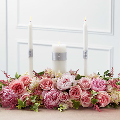 Worldwide Romance Unity Candle Arrangement –  Sayla Flowers, Los Angeles CA